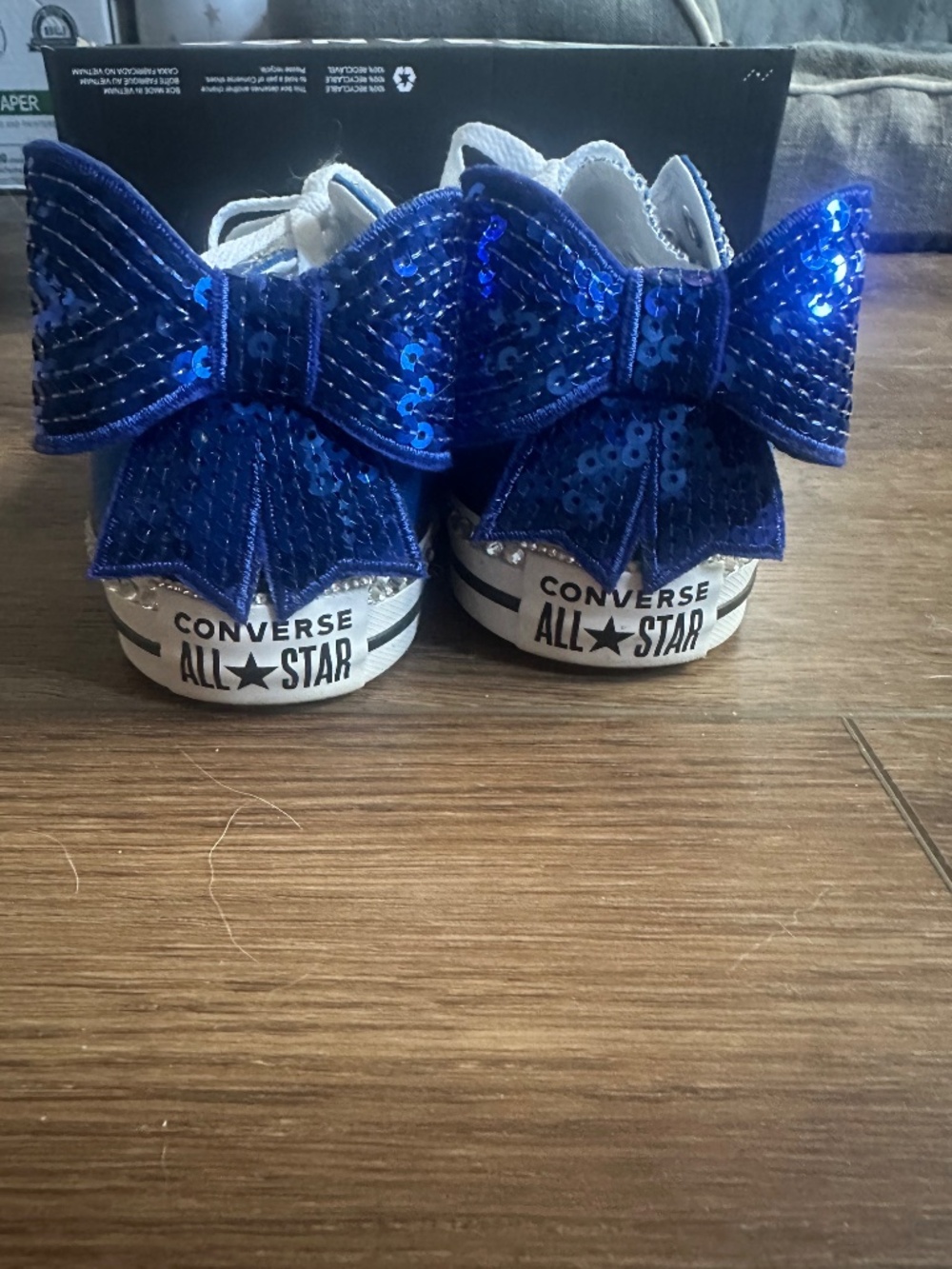 Jeweled Blue Converse - Picture 2 of 4